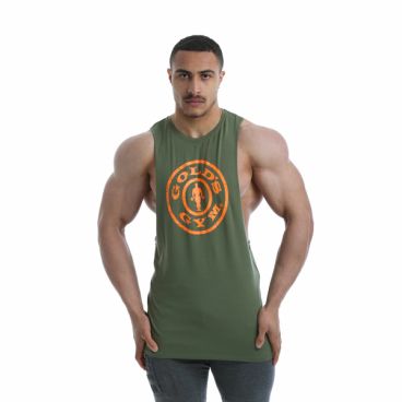 Imagine produs Maiou Gold s Gym Drop Armhole Vest Tank - Kaki