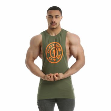 Imagine produs Maiou Gold s Gym Drop Armhole Vest Tank - Kaki