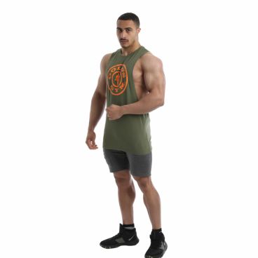 Imagine produs Maiou Gold s Gym Drop Armhole Vest Tank - Kaki