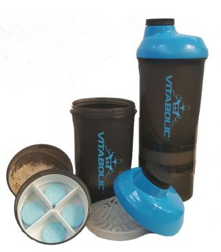 Imagine produs Shaker Vitabolic Wave PLUS (cu 3 compartimente)